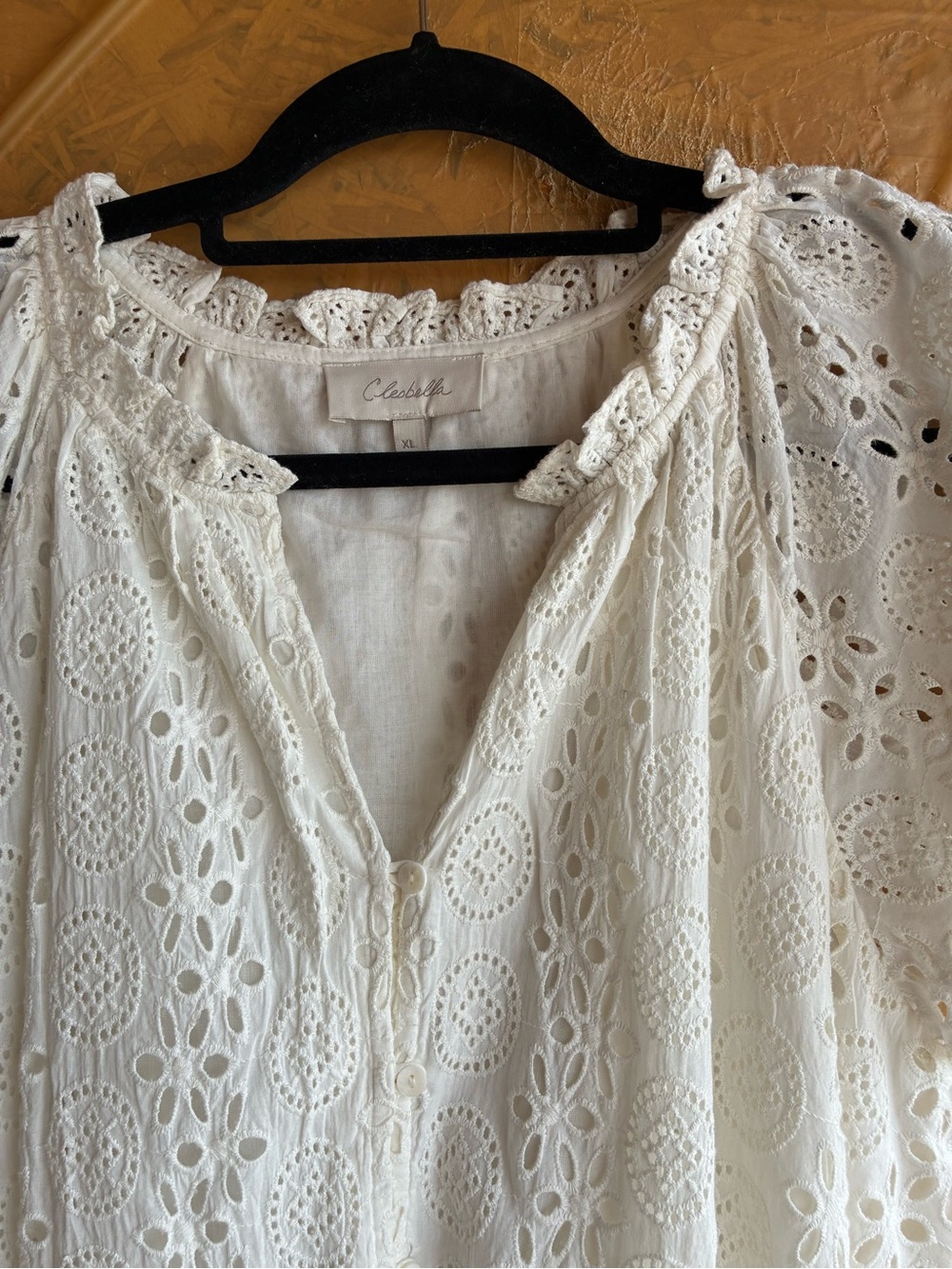 NWOT Cleobella LYDIA MINI DRESS in IVORY Size X-Large - Picture 8 of 12